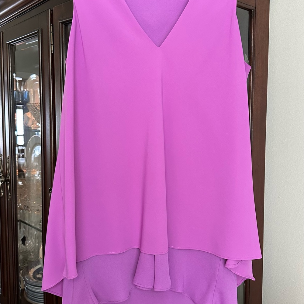 Ralph Lauren Pink  High-Low Tank Blouse